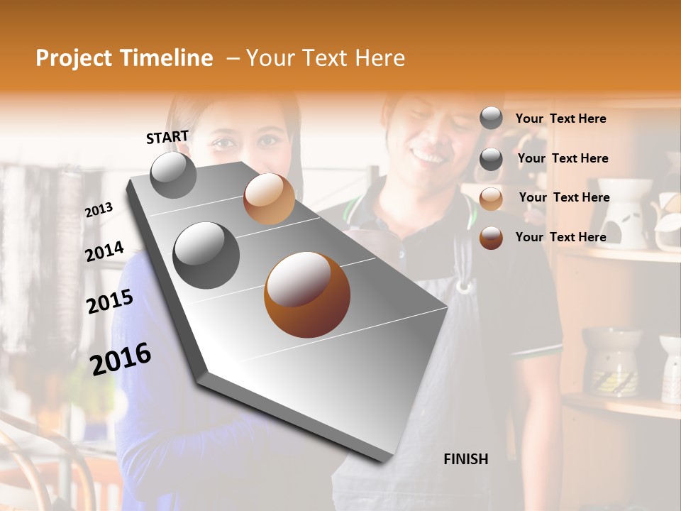 Vase Gift Seller PowerPoint Template