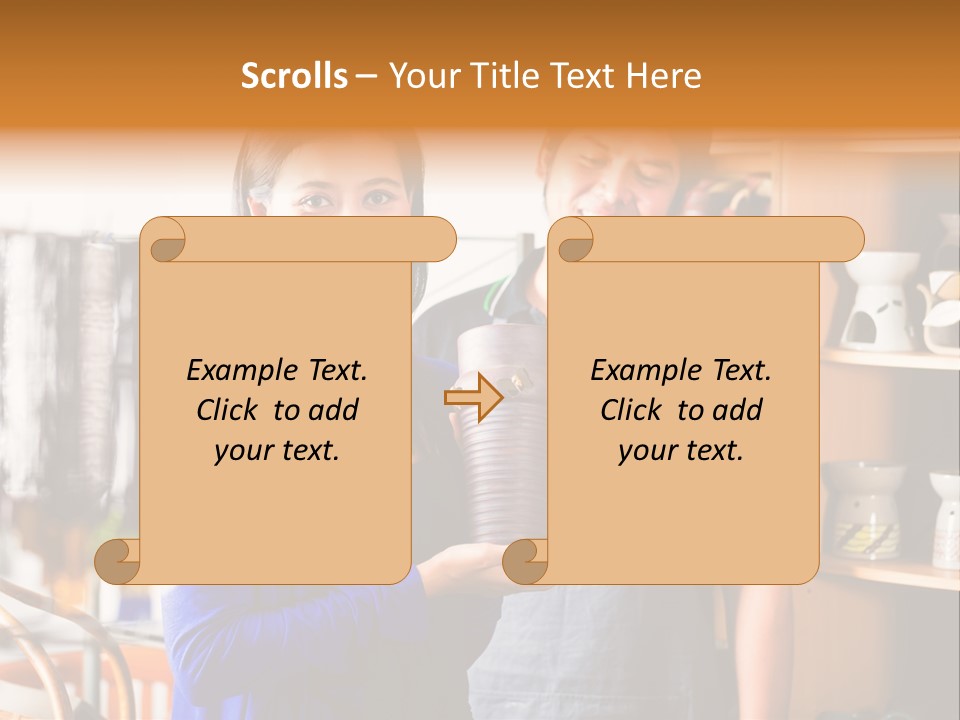 Vase Gift Seller PowerPoint Template