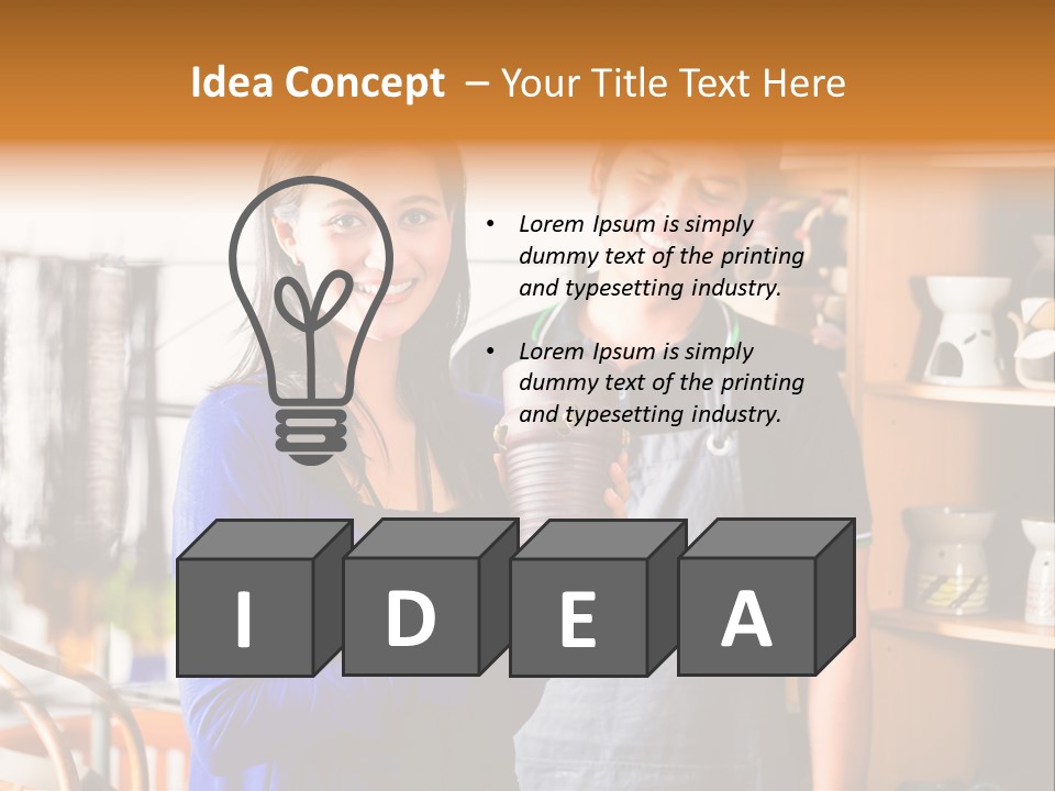 Vase Gift Seller PowerPoint Template