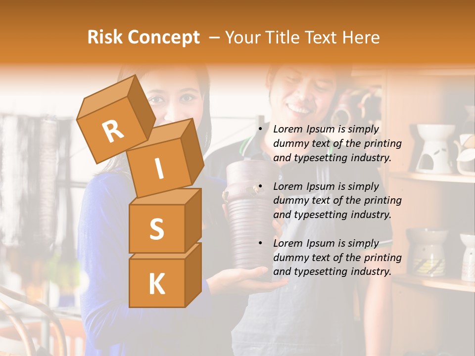 Vase Gift Seller PowerPoint Template