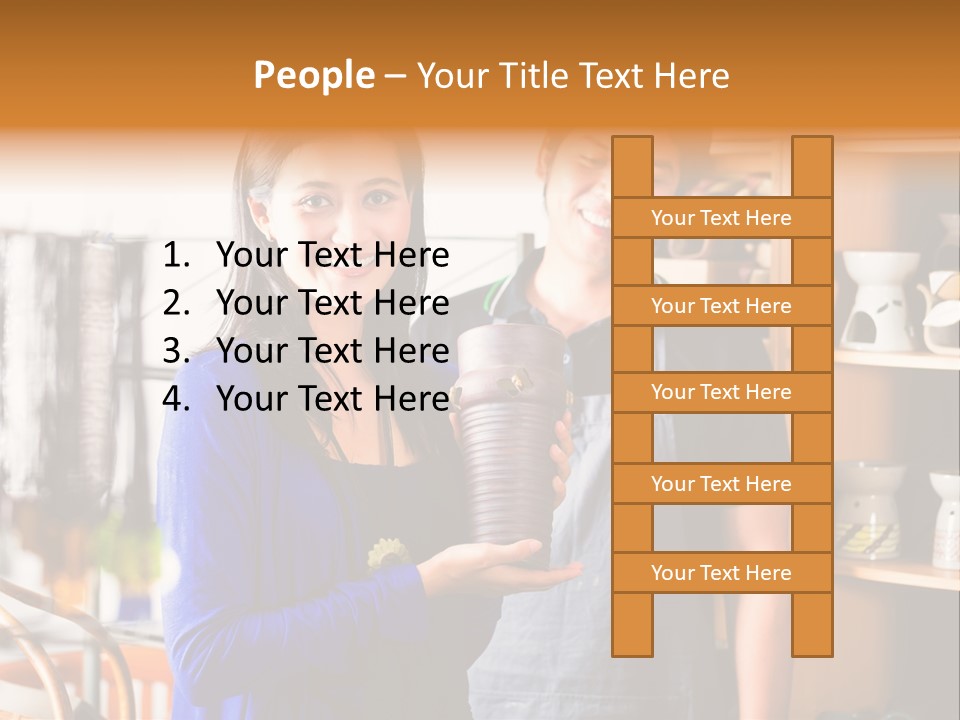 Vase Gift Seller PowerPoint Template