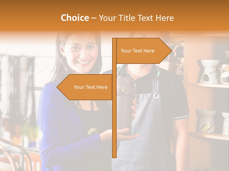 Vase Gift Seller PowerPoint Template