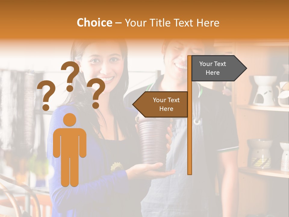 Vase Gift Seller PowerPoint Template