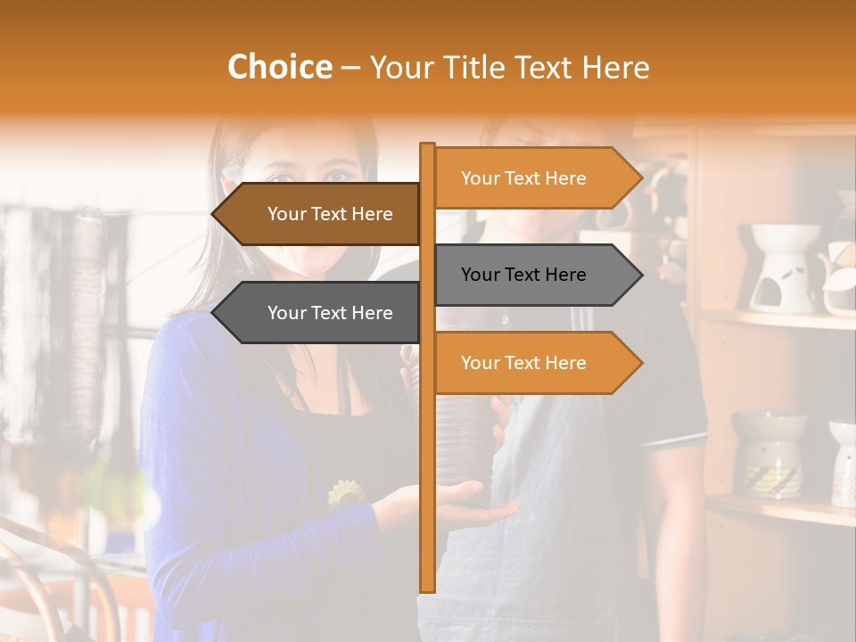 Vase Gift Seller PowerPoint Template