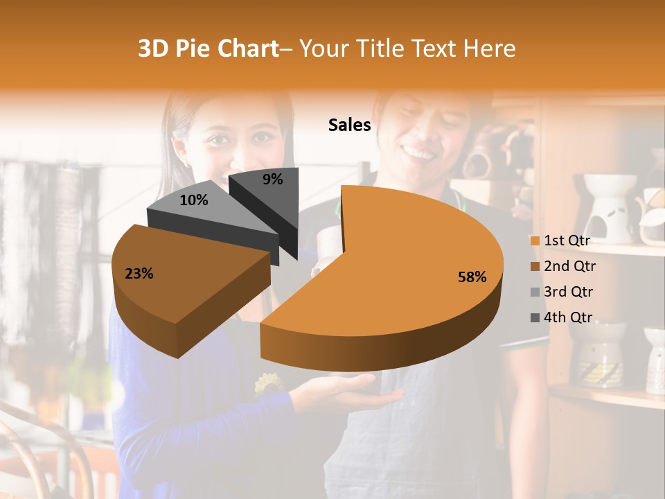 Vase Gift Seller PowerPoint Template