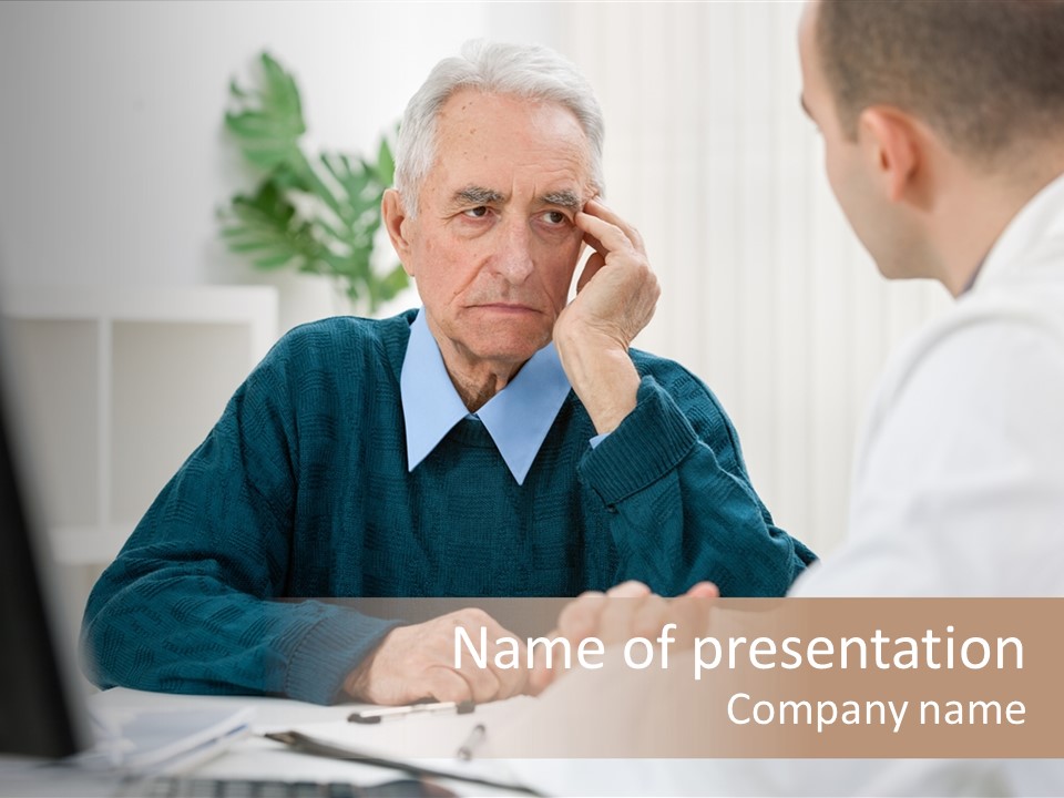 Consultant Checkup Examining PowerPoint Template