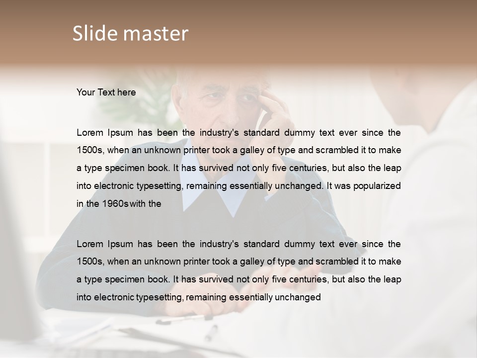 Consultant Checkup Examining PowerPoint Template