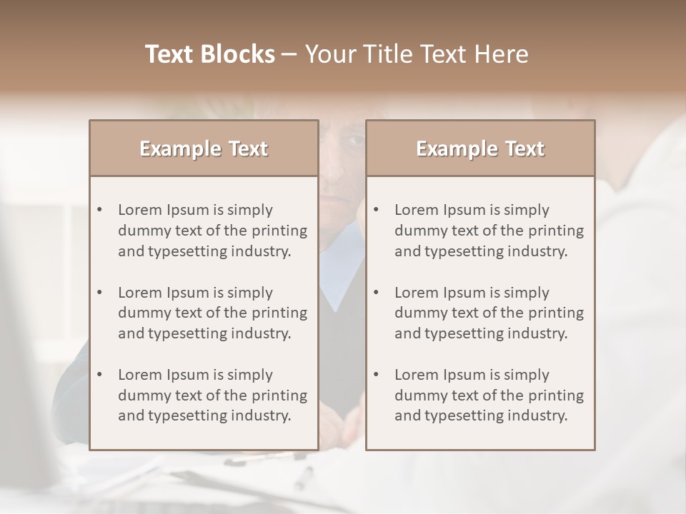 Consultant Checkup Examining PowerPoint Template