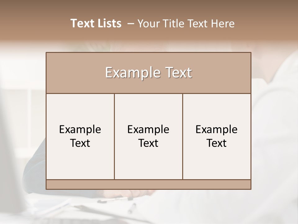 Consultant Checkup Examining PowerPoint Template