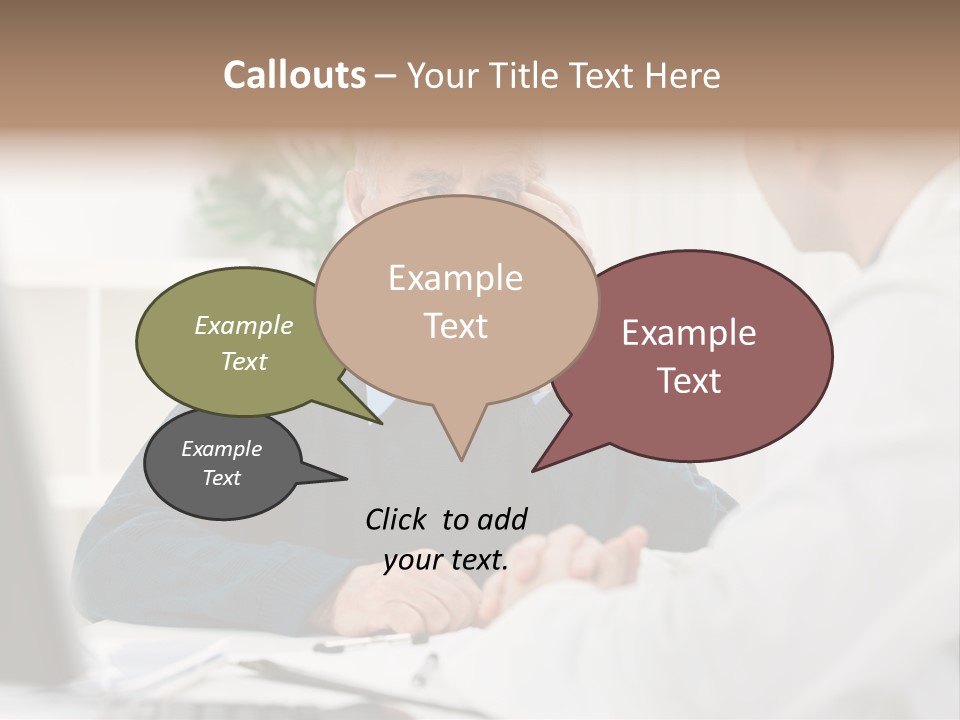 Consultant Checkup Examining PowerPoint Template