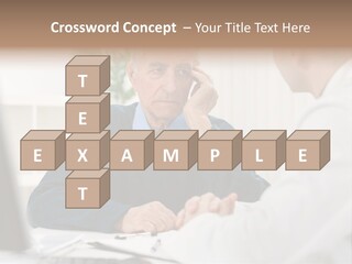 Consultant Checkup Examining PowerPoint Template