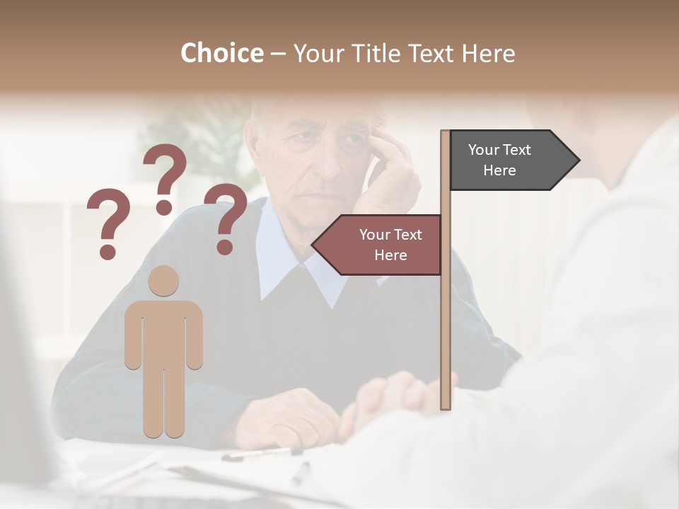 Consultant Checkup Examining PowerPoint Template