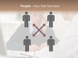 Consultant Checkup Examining PowerPoint Template