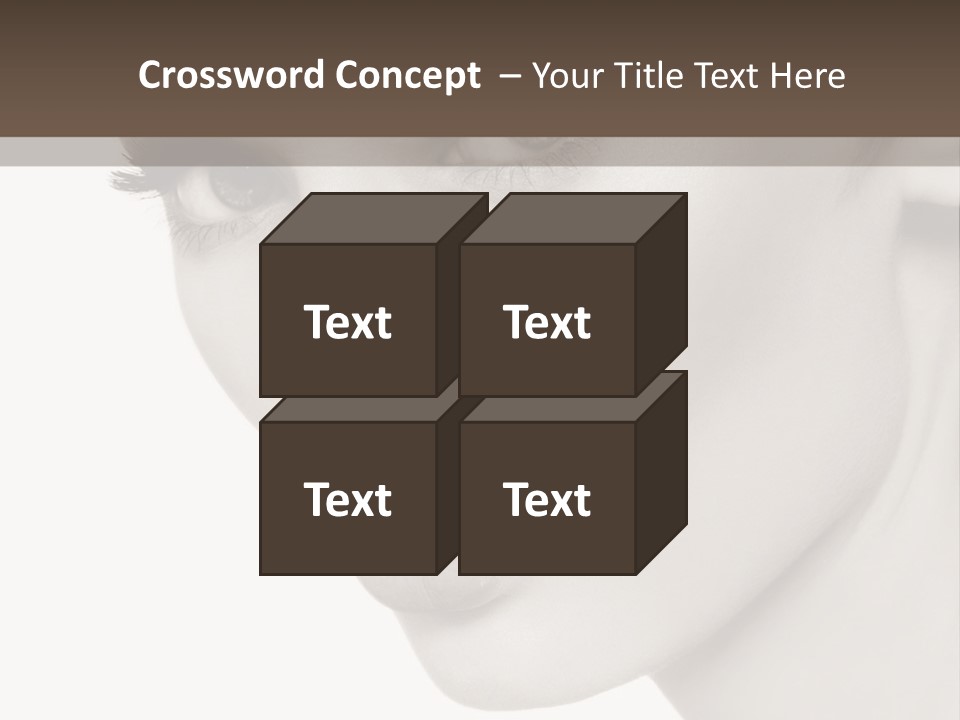 White Background Sixties Femininity PowerPoint Template