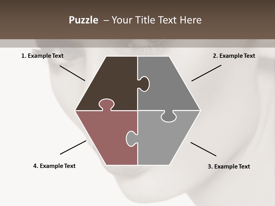 White Background Sixties Femininity PowerPoint Template