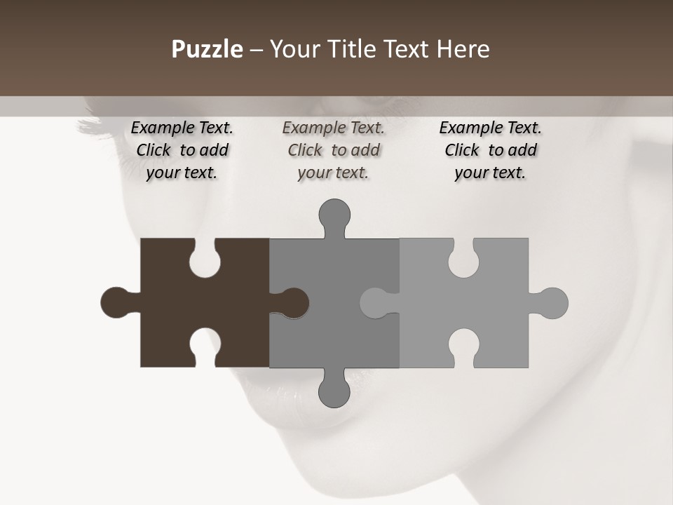 White Background Sixties Femininity PowerPoint Template