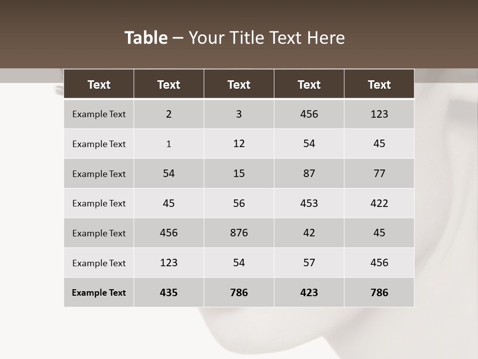 White Background Sixties Femininity PowerPoint Template