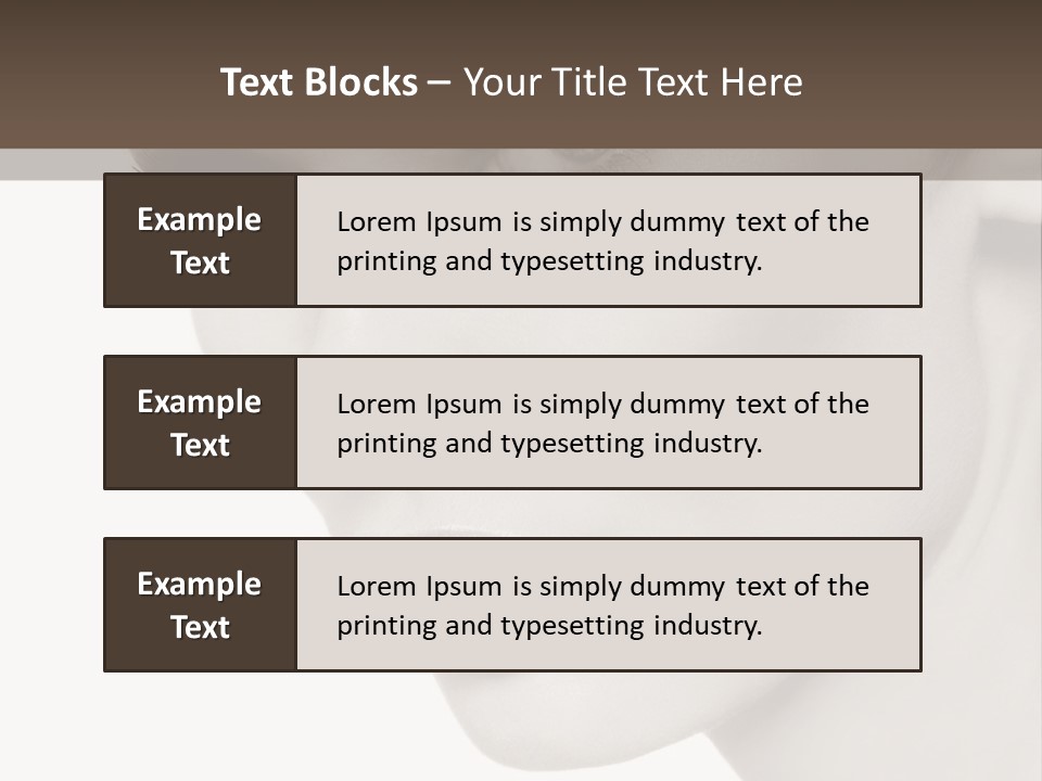 White Background Sixties Femininity PowerPoint Template