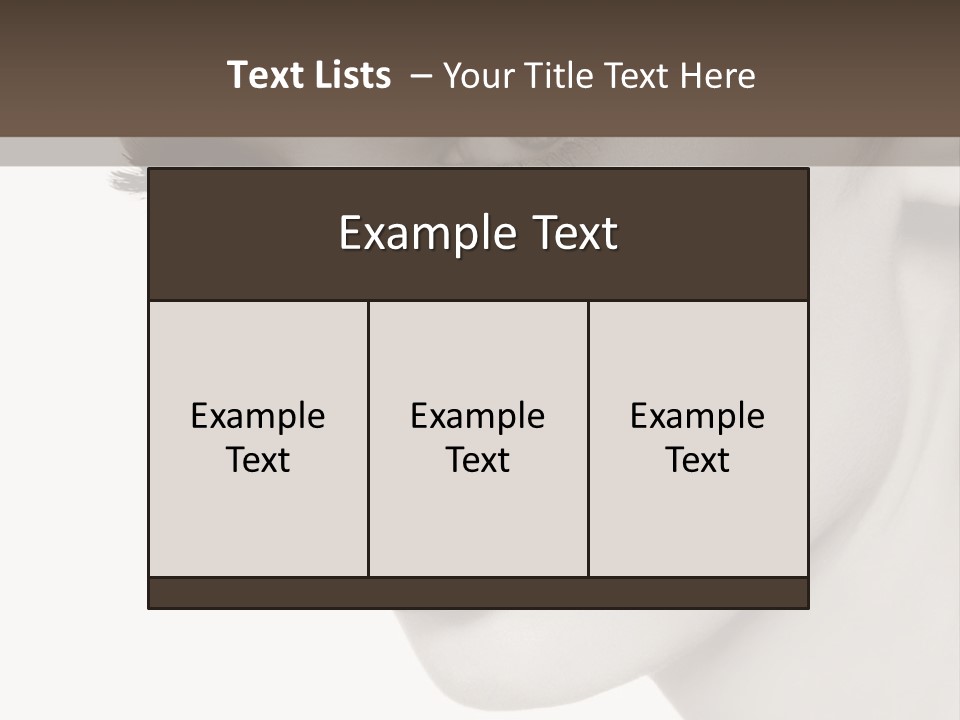White Background Sixties Femininity PowerPoint Template