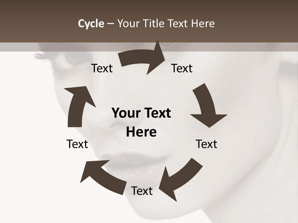 White Background Sixties Femininity PowerPoint Template