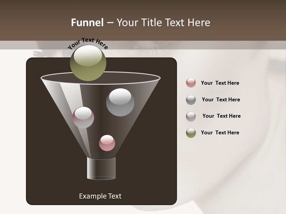 White Background Sixties Femininity PowerPoint Template