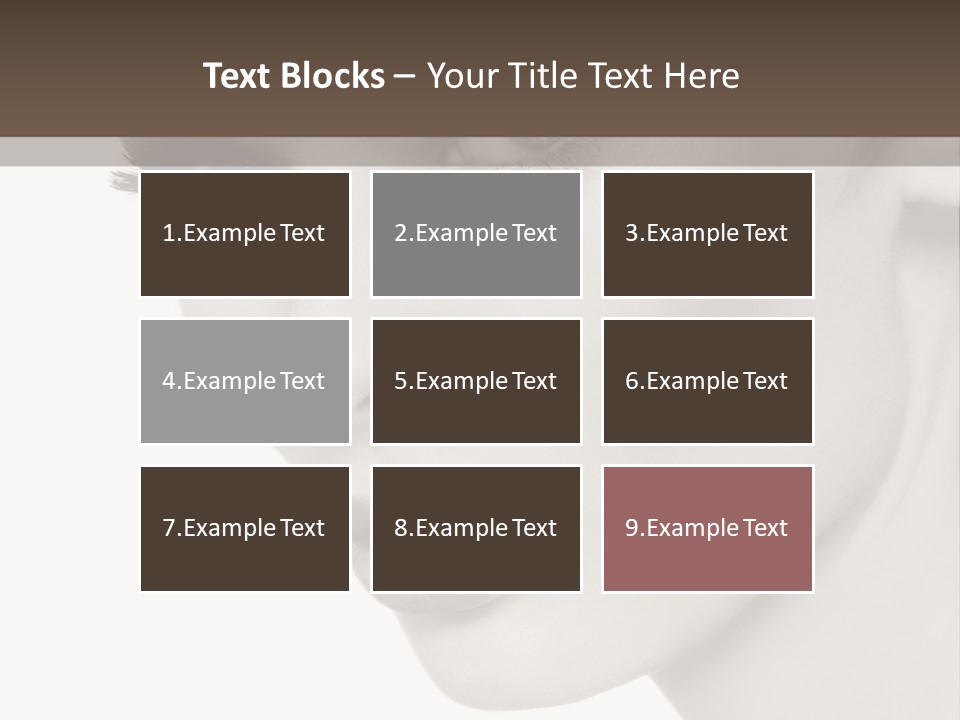 White Background Sixties Femininity PowerPoint Template