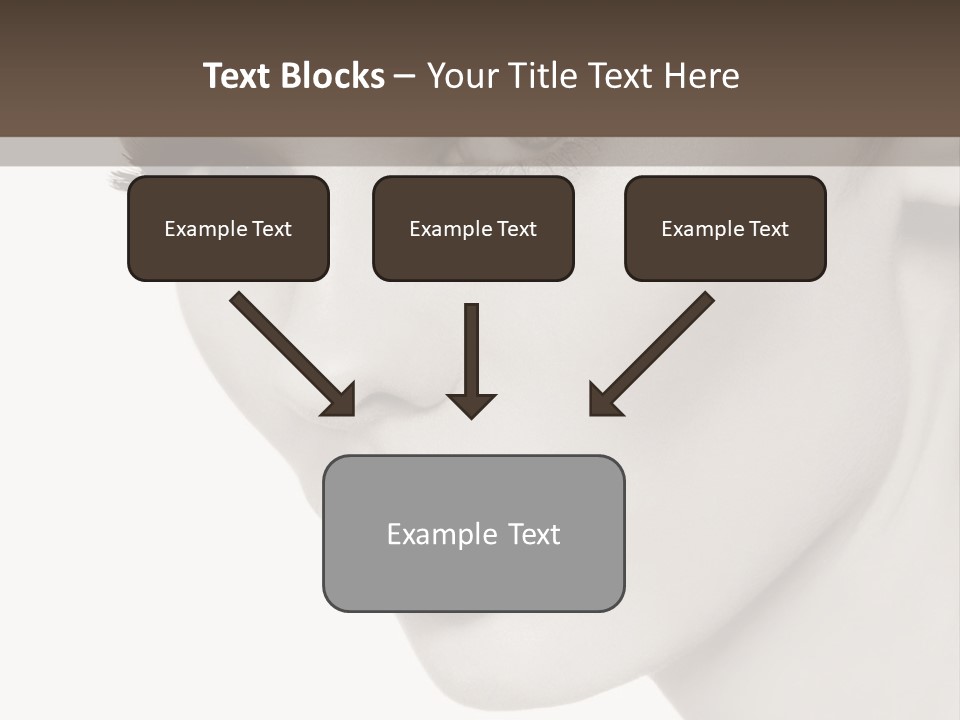 White Background Sixties Femininity PowerPoint Template