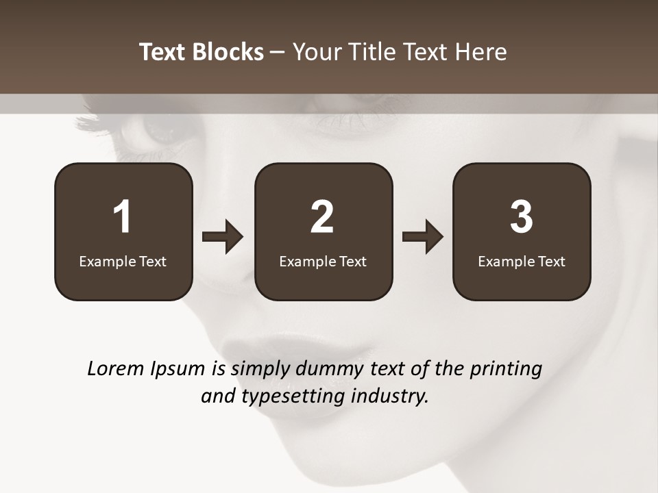 White Background Sixties Femininity PowerPoint Template