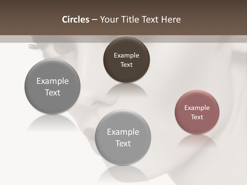 White Background Sixties Femininity PowerPoint Template