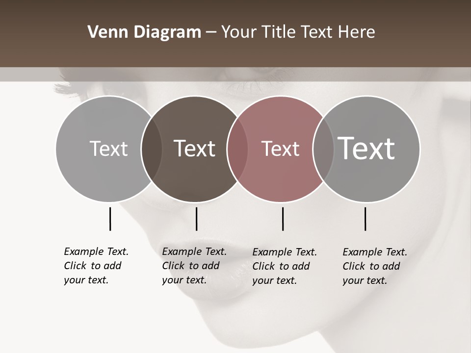 White Background Sixties Femininity PowerPoint Template