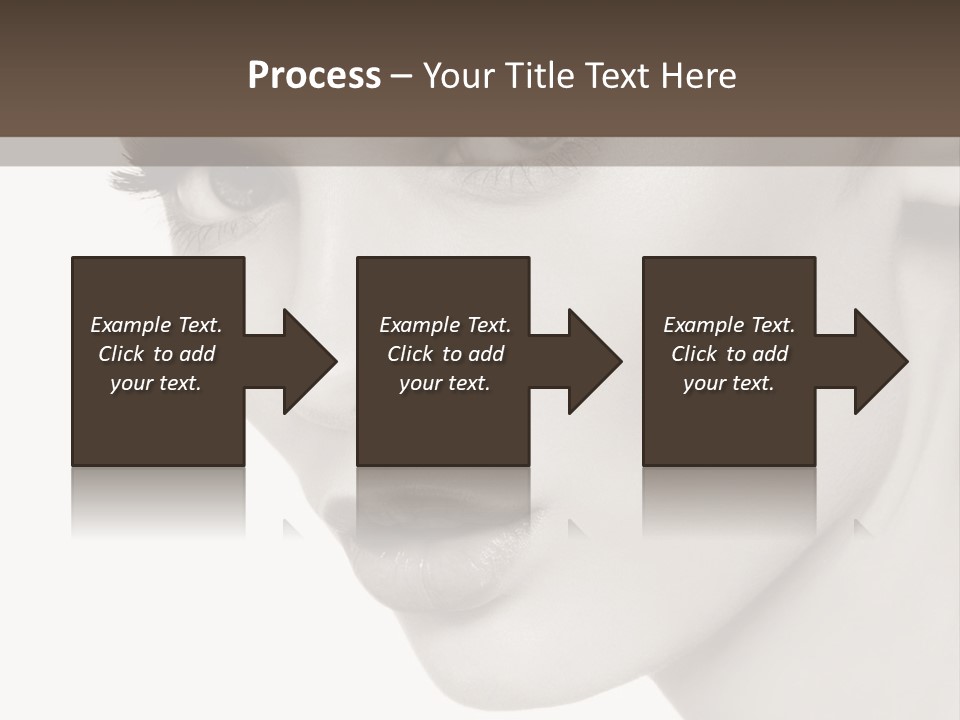 White Background Sixties Femininity PowerPoint Template