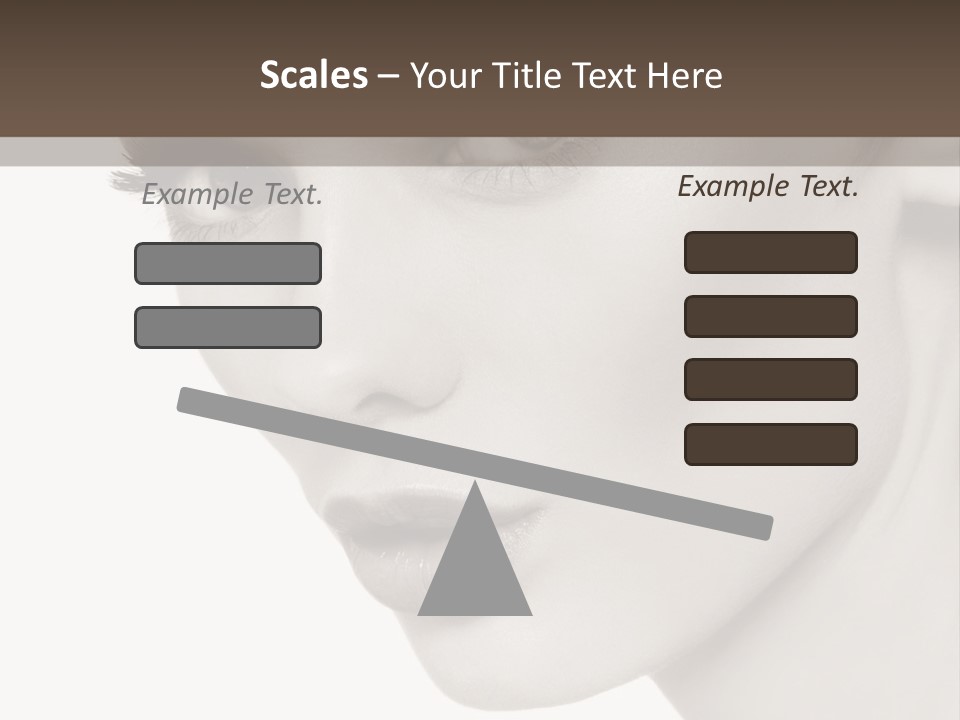 White Background Sixties Femininity PowerPoint Template