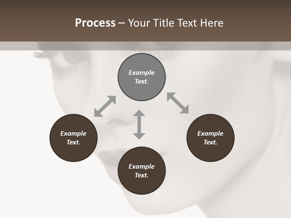 White Background Sixties Femininity PowerPoint Template