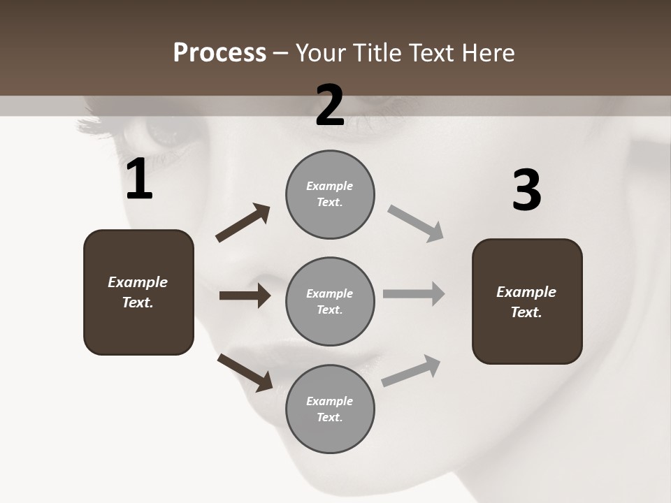 White Background Sixties Femininity PowerPoint Template