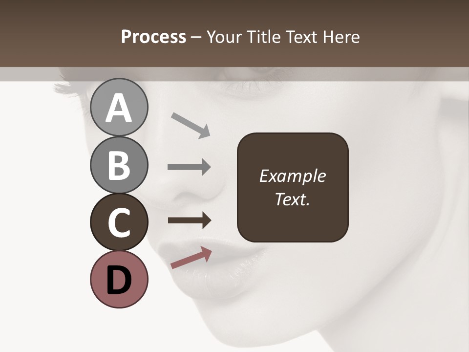 White Background Sixties Femininity PowerPoint Template