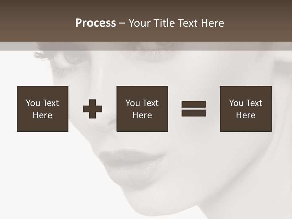 White Background Sixties Femininity PowerPoint Template