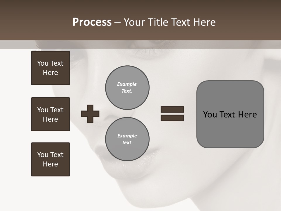 White Background Sixties Femininity PowerPoint Template