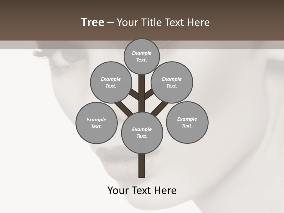 White Background Sixties Femininity PowerPoint Template