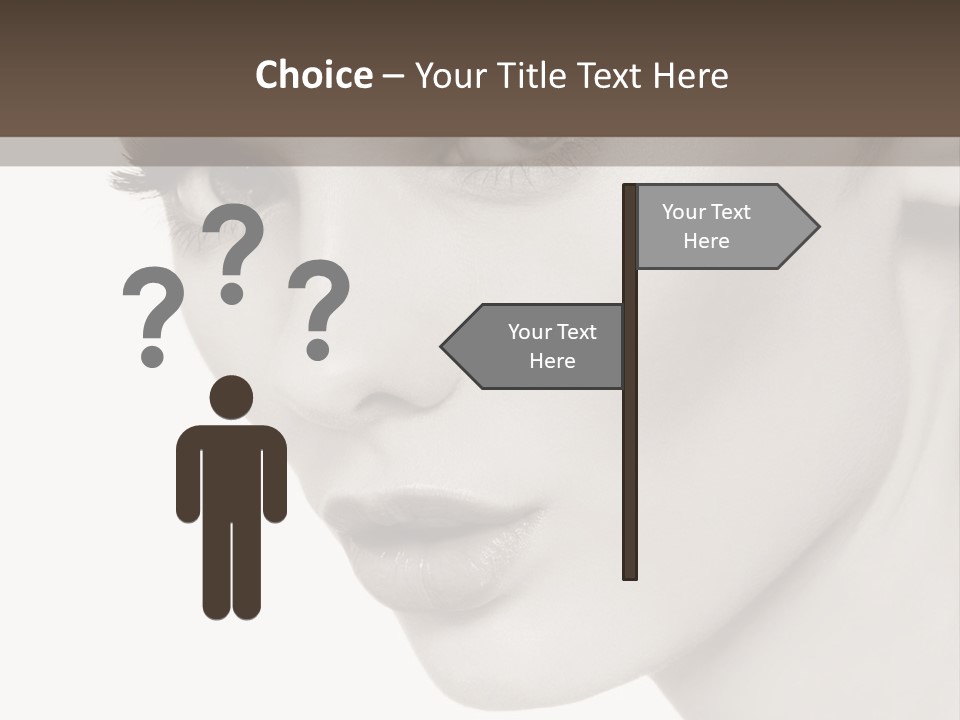 White Background Sixties Femininity PowerPoint Template