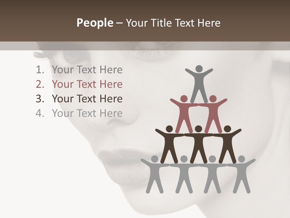 White Background Sixties Femininity PowerPoint Template