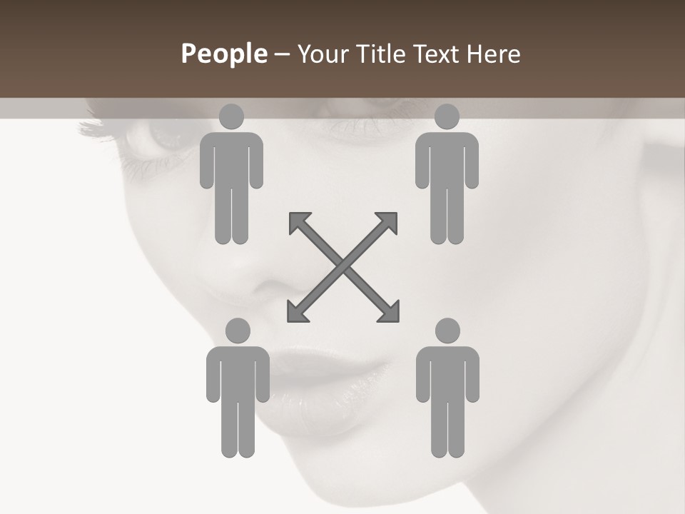 White Background Sixties Femininity PowerPoint Template