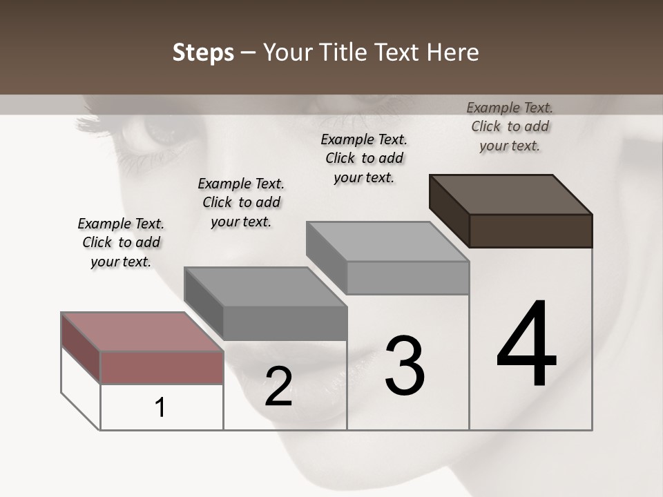 White Background Sixties Femininity PowerPoint Template