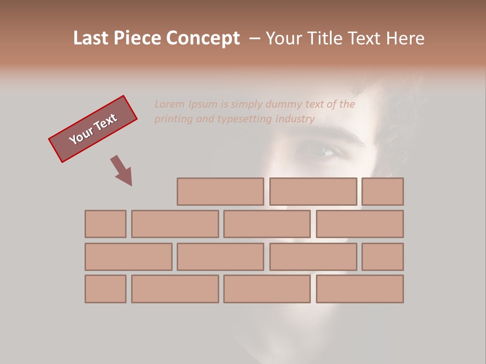 Alone Looking Sadly Boy PowerPoint Template