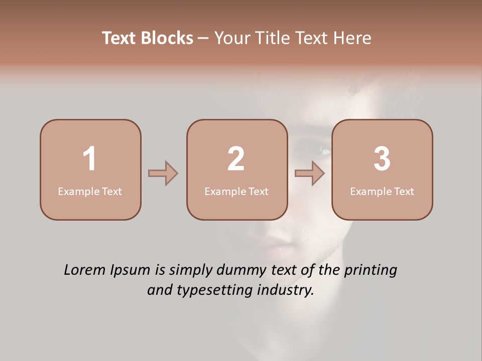 Alone Looking Sadly Boy PowerPoint Template
