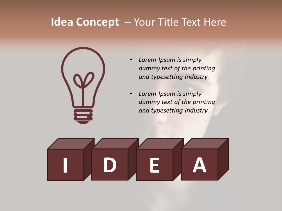 Alone Looking Sadly Boy PowerPoint Template