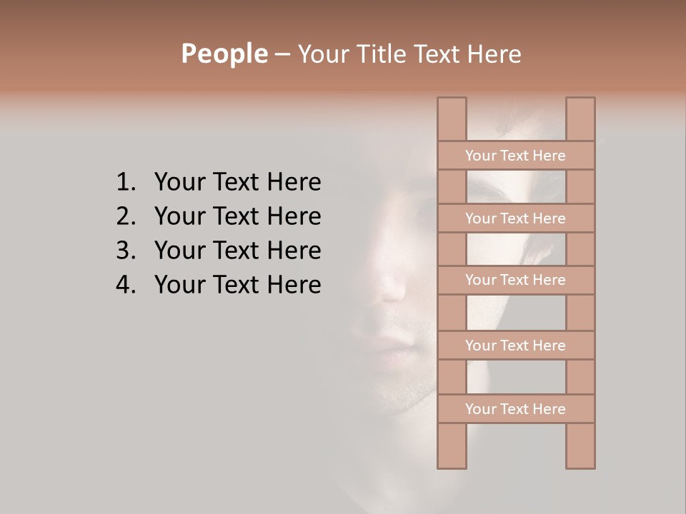 Alone Looking Sadly Boy PowerPoint Template