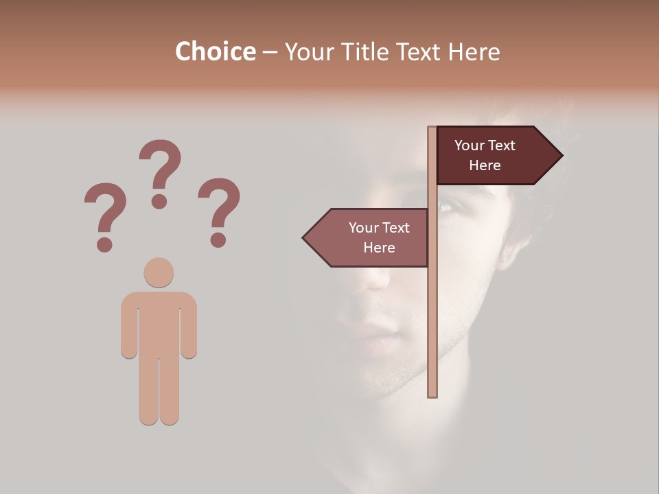 Alone Looking Sadly Boy PowerPoint Template