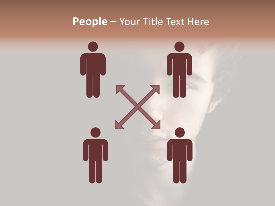 Alone Looking Sadly Boy PowerPoint Template