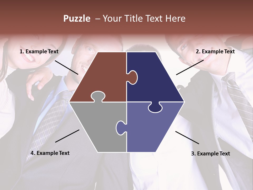 Team Happy Success PowerPoint Template