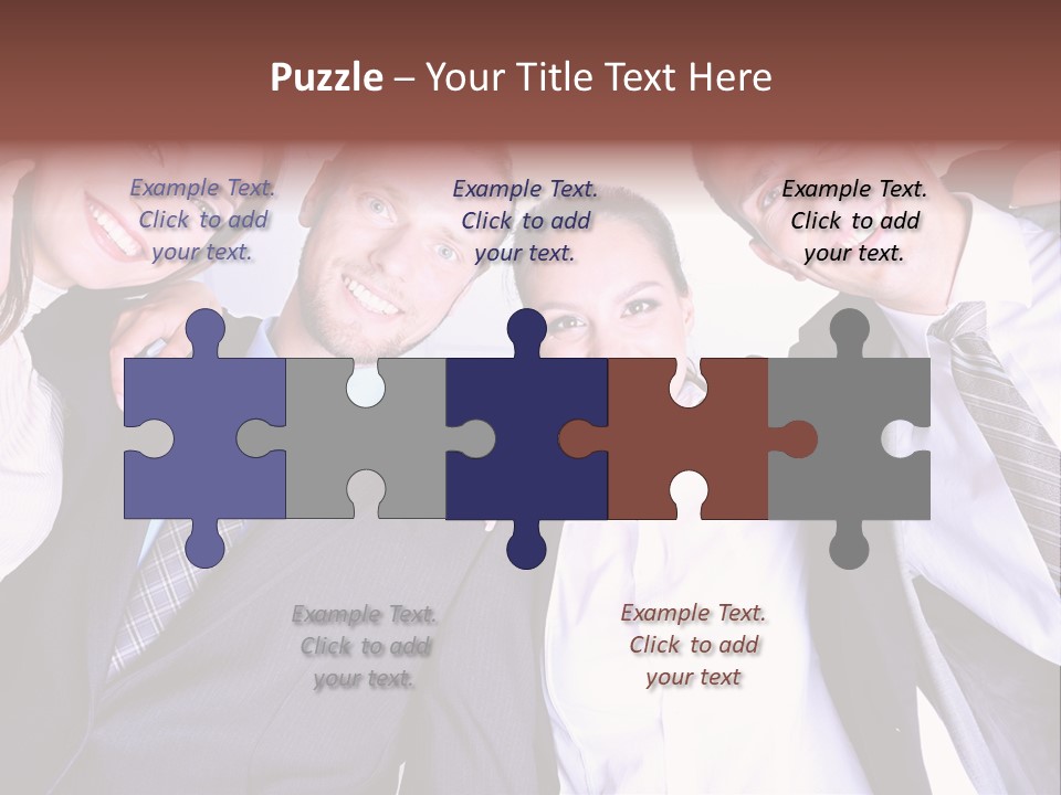 Team Happy Success PowerPoint Template